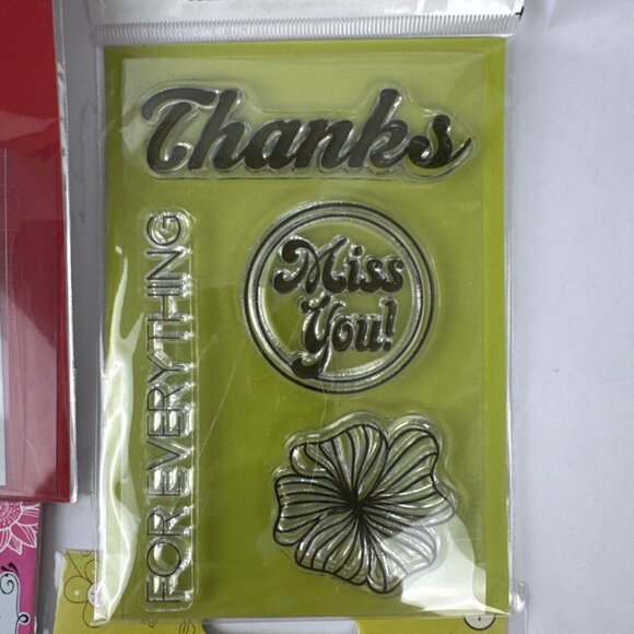 (8) Lot of Clear Stamps scrapbooking cards journal holidays NEW 27 stamps total - Picture 10 of 14